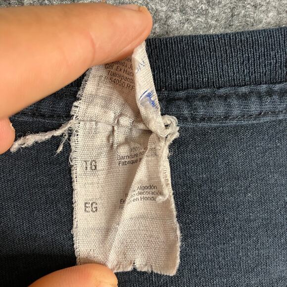 Jerzees T-Shirt Mens XL Black Halloween Skeleton Tux Costume Graphic Spooky Tee - Picture 4 of 10